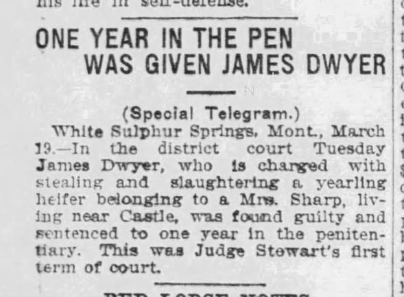Clipping from The Butte Miner